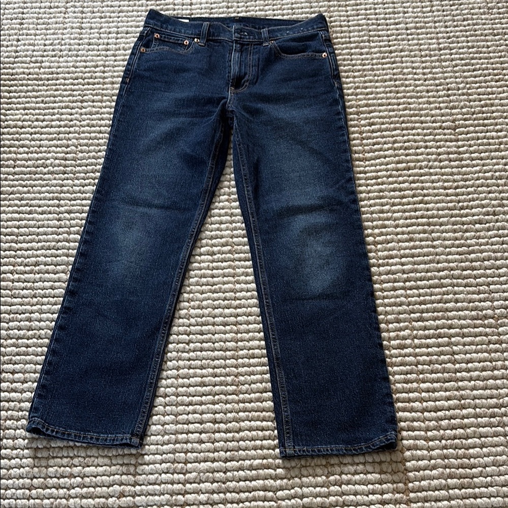 GAP High Rise Blue Jeans with Classic Straight-Leg Fit